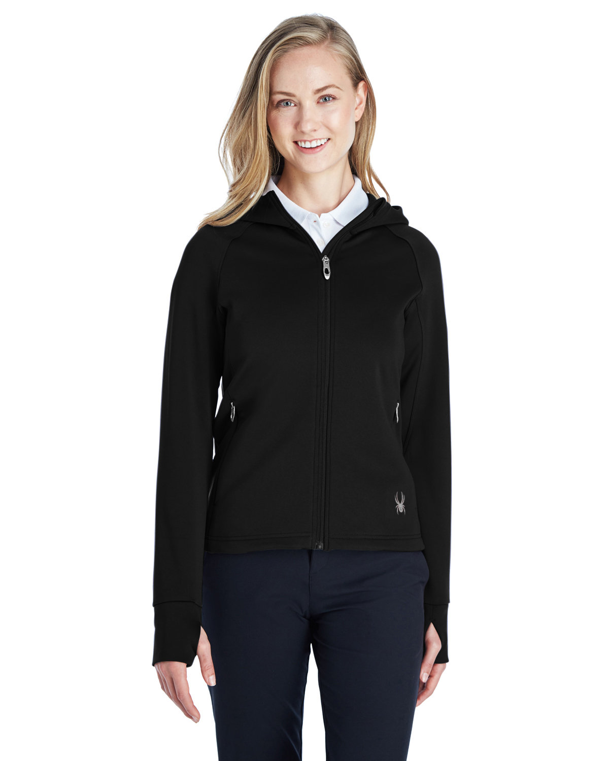 Spyder Womens Speed 1/4 Zip Fleece Jacket Black Size (Clothing) Large