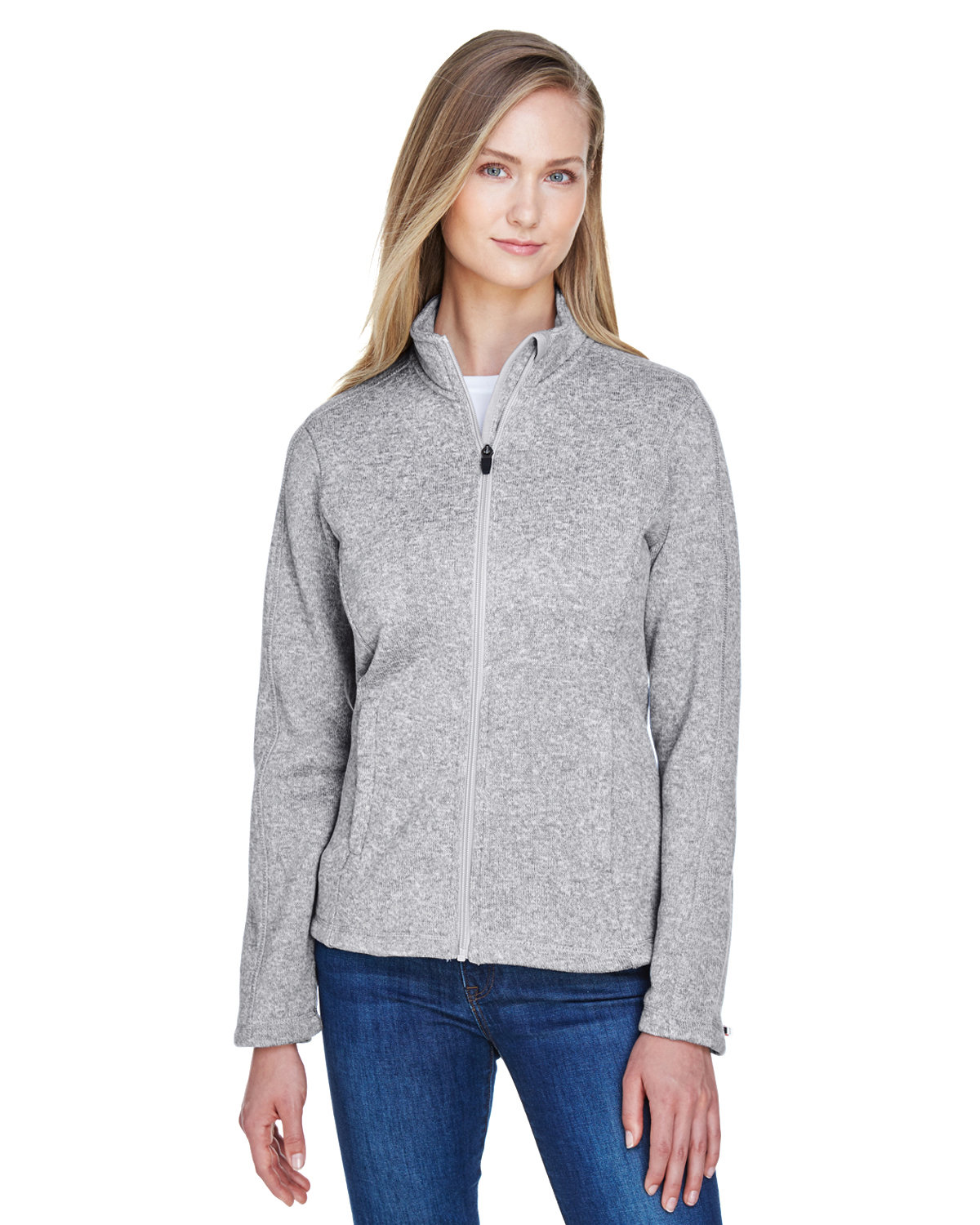 100% Heavy Cotton Womens Fleece Full-Zip Hoodie Jacket Made in Canada