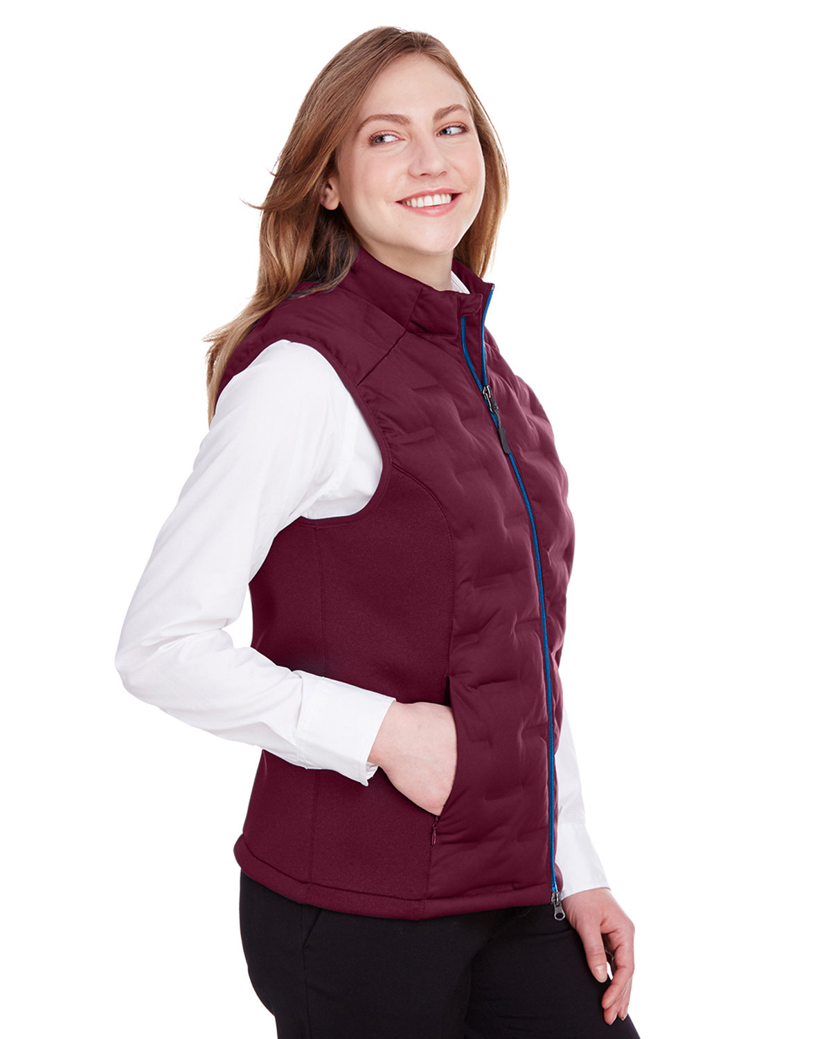 North End Ladies' Loft Pioneer Hybrid Vest | alphabroder Canada