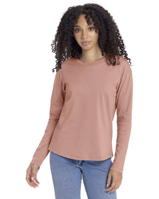 Buy Helpom Stylish Striper Round Neck Full Sleeve Women T-Shirt  (LT9DPL-S-WHBL) at