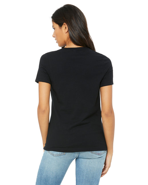 Bella + Canvas Ladies' Relaxed Jersey V-Neck T-Shirt | alphabroder Canada