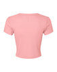 Bella + Canvas Ladies' Micro Ribbed Baby T-Shirt SOLID PINK BLEND OFBack