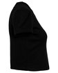 Bella + Canvas Ladies' Micro Ribbed Baby T-Shirt SOLID BLK BLEND OFSide