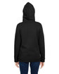 Under Armour Ladies' Hustle Pullover Hooded Sweatshirt BLACK/ WHT _001 ModelBack