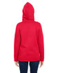 Under Armour Ladies' Hustle Pullover Hooded Sweatshirt RED/ WHITE _600 ModelBack