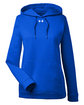 Under Armour Ladies' Hustle Pullover Hooded Sweatshirt ROYAL/ WHT _400 OFFront