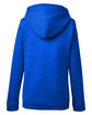 Under Armour Ladies' Hustle Pullover Hooded Sweatshirt ROYAL/ WHT _400 OFBack