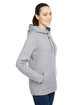 Under Armour Ladies' Hustle Pullover Hooded Sweatshirt T GR HT/ BK _025 ModelQrt