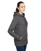 Under Armour Ladies' Hustle Pullover Hooded Sweatshirt CRBN HT/ GRY_091 ModelQrt