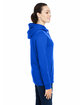 Under Armour Ladies' Hustle Pullover Hooded Sweatshirt ROYAL/ WHT _400 ModelSide