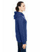 Under Armour Ladies' Hustle Pullover Hooded Sweatshirt MD NVY/ WH  _410 ModelSide