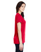 Under Armour Ladies' Locker 2.0 T-Shirt RED/ M SILVR _600 ModelSide