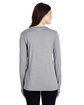 Under Armour Ladies' Long-Sleeve Locker 2.0 T-Shirt T GR HT/ BLK _025 ModelBack