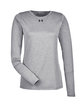 Under Armour Ladies' Long-Sleeve Locker 2.0 T-Shirt T GR HT/ BLK _025 OFFront