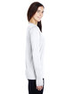 Under Armour Ladies' Long-Sleeve Locker 2.0 T-Shirt WHITE/ GRAPH _100 ModelSide