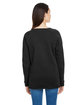 Under Armour Ladies' Hustle Fleece Crewneck  Sweatshirt BLACK/ WHT _001 ModelBack