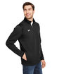 Under Armour Men's Hustle Quarter-Zip Pullover Sweatshirt BLACK/ WHT _001 ModelQrt