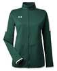 Under Armour Ladies' Rival Knit Jacket FOREST GRN _301 OFFront