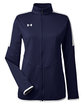 Under Armour Ladies' Rival Knit Jacket MIDNGHT NVY _410 OFFront