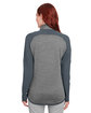 Under Armour Ladies' Qualifier Hybrid Corporate Quarter-Zip STEALTH GRY _008 ModelBack