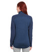 Under Armour Ladies' Qualifier Hybrid Corporate Quarter-Zip MDNIGHT NVY _410 ModelBack