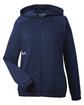 Under Armour Ladies' Hustle Full-Zip Hooded Sweatshirt MD NVY/ WH  _410 OFFront