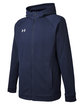 Under Armour Men's Hustle Full-Zip Hooded Sweatshirt MD NVY/ WH  _411 OFQrt