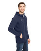 Under Armour Men's Hustle Full-Zip Hooded Sweatshirt MD NVY/ WH  _411 ModelQrt