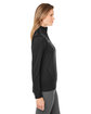 Under Armour Ladies' Command Quarter-Zip BLACK/ WHT _001 ModelSide