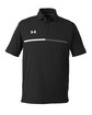 Under Armour Men's Title Polo BLACK/ WHT _001 OFFront