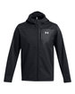 Under Armour Men's CGI Shield 2.0 Hooded Jacket BLACK/ WHITE_002 OFFront