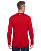 Under Armour Men's Team Tech Long-Sleeve T-Shirt RED/ WHITE _600 ModelBack