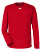 Under Armour Men's Team Tech Long-Sleeve T-Shirt RED/ WHITE _600 OFFront