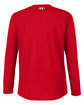 Under Armour Men's Team Tech Long-Sleeve T-Shirt RED/ WHITE _600 OFBack