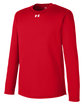 Under Armour Men's Team Tech Long-Sleeve T-Shirt RED/ WHITE _600 OFQrt