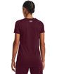 Under Armour Ladies' Team Tech T-Shirt MAROON/ WHT _609 ModelBack