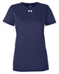 Under Armour Ladies' Team Tech T-Shirt MID NVY/ WHT_410 OFFront