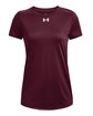 Under Armour Ladies' Team Tech T-Shirt MAROON/ WHT _609 OFFront