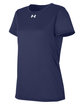 Under Armour Ladies' Team Tech T-Shirt MID NVY/ WHT_410 OFQrt