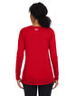 Under Armour Ladies' Team Tech Long-Sleeve T-Shirt RED/ WHITE _600 ModelBack