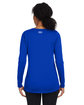 Under Armour Ladies' Team Tech Long-Sleeve T-Shirt ROYAL/ WHITE_400 ModelBack