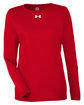 Under Armour Ladies' Team Tech Long-Sleeve T-Shirt RED/ WHITE _600 OFFront