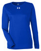 Under Armour Ladies' Team Tech Long-Sleeve T-Shirt ROYAL/ WHITE_400 OFFront