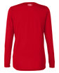 Under Armour Ladies' Team Tech Long-Sleeve T-Shirt RED/ WHITE _600 OFBack