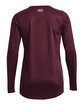 Under Armour Ladies' Team Tech Long-Sleeve T-Shirt MAROON/ WHT _609 OFBack