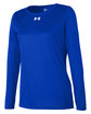 Under Armour Ladies' Team Tech Long-Sleeve T-Shirt ROYAL/ WHITE_400 OFQrt