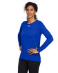 Under Armour Ladies' Team Tech Long-Sleeve T-Shirt ROYAL/ WHITE_400 ModelQrt