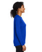 Under Armour Ladies' Team Tech Long-Sleeve T-Shirt ROYAL/ WHITE_400 ModelSide