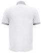 Under Armour Men's Trophy Level Polo WHT/ MD GRY _100 ModelBack