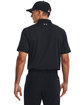 Under Armour Men's 3.0 Striped Perf Polo BLACK_001 ModelBack